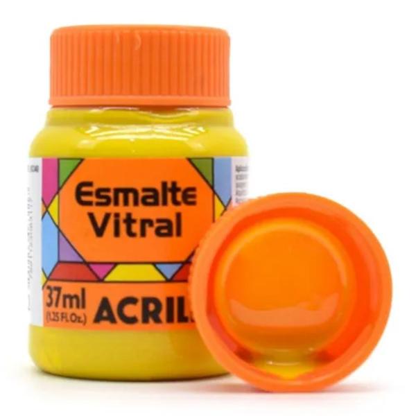 Imagem de 522  tinta esmalte vitral - amarelo 37ml