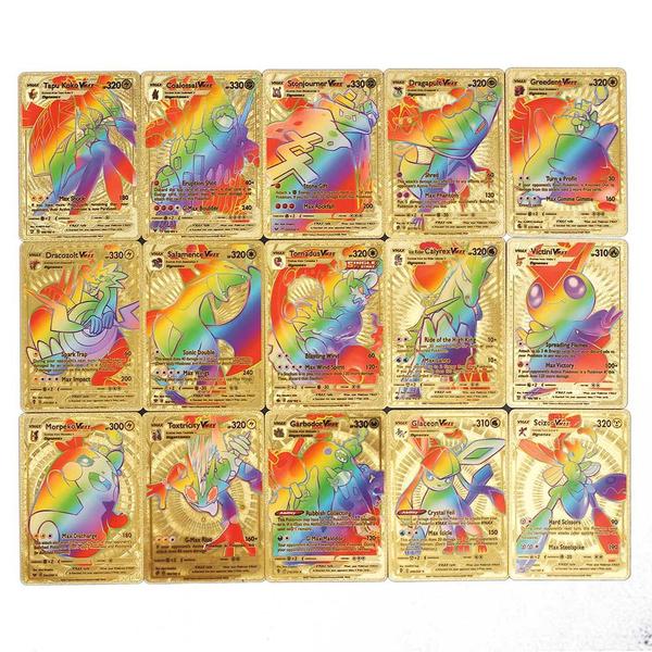 Imagem de 55 Cartas de Pokemon V, Vmax, Gx, Pikachu, Charizard, Mewtwo Deck Cards