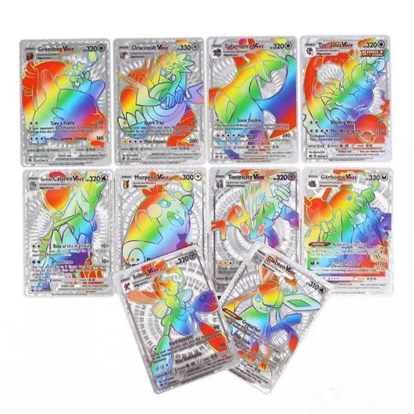 Imagem de 55 Cartas de Pokemon V, Vmax, Gx, Pikachu, Charizard, Mewtwo Deck Cards