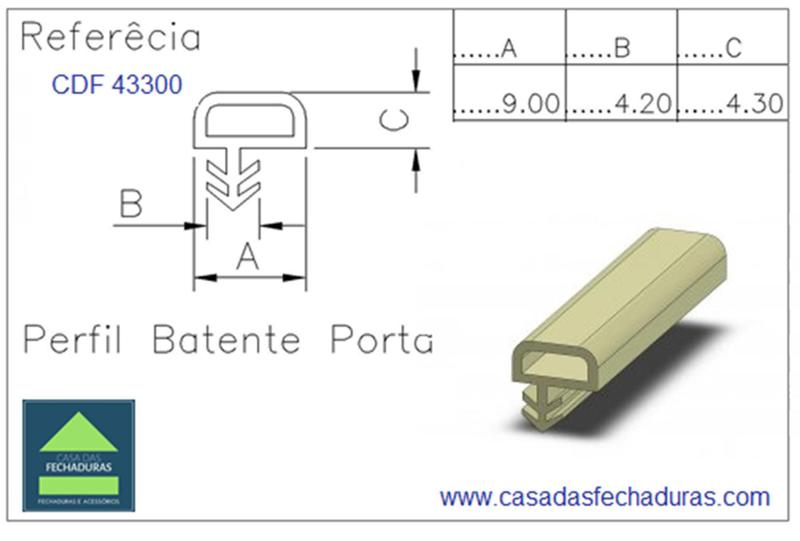 Imagem de 5,5 metros Borracha para Batente de porta de madeira Veda Fresta Branco Espiga Encaixe Deslocado