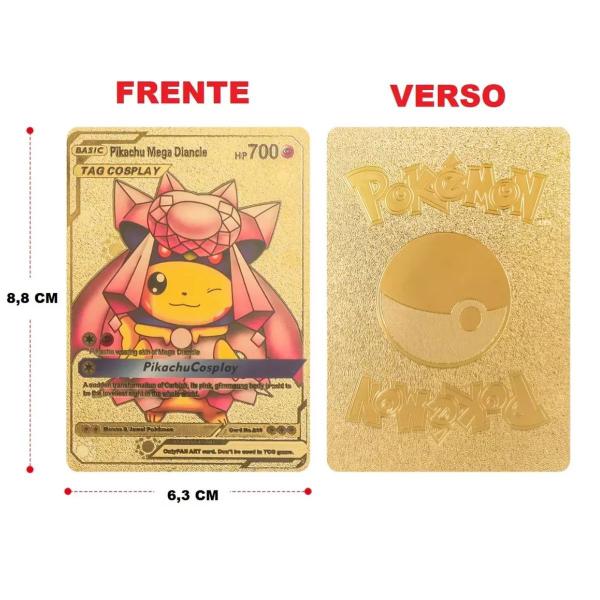 Imagem de 55 Unidades de Cartas Pokemon Folha De Ouro Edição Limitada