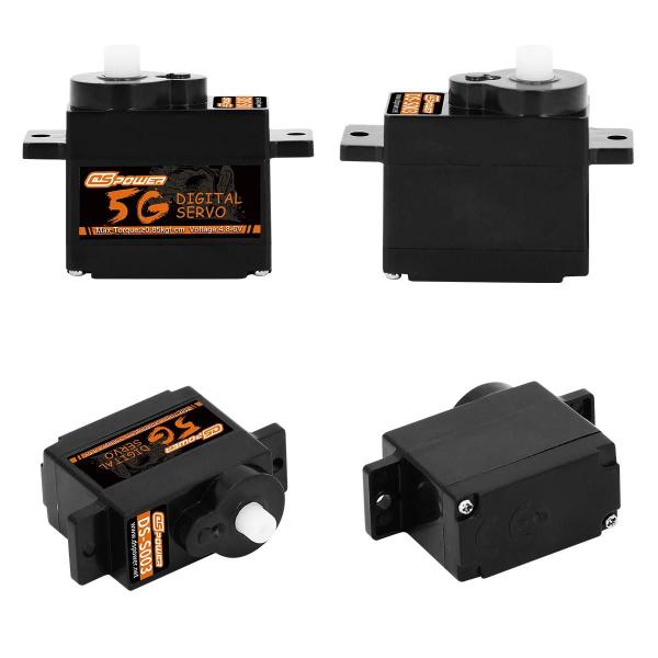 Imagem de 5g Micro Servo Digital Para Carro Rc Wltoys K969 K989 K999 Mini Q Avião Asa Fixa Robô Dspower