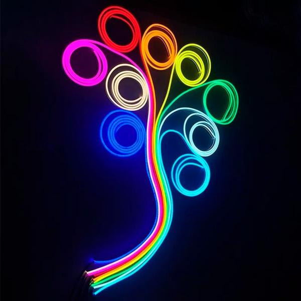 Imagem de 5m Mangueira Led Neon Corte 2,5cm Flex 12v + Fonte 3a