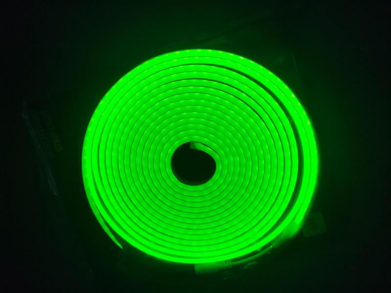 Imagem de 5mts mangueira led neon verde 12v flexível + fonte