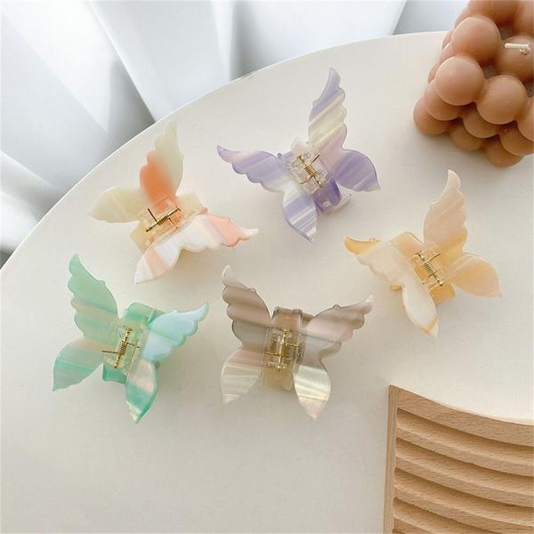 Imagem de 5pcs Acetic Acid Plate Hair Clip, Simple Fashion, Simple And