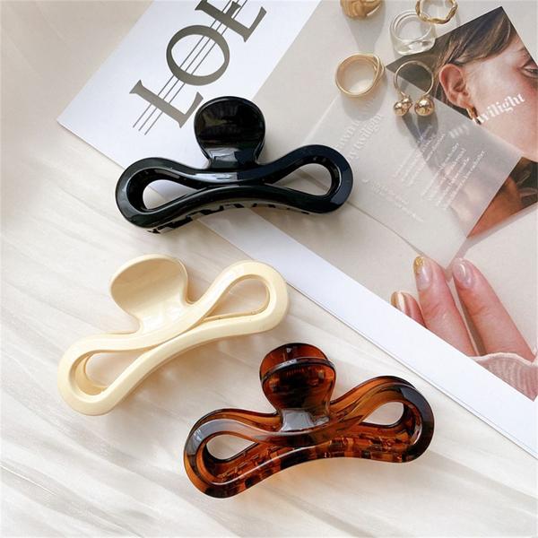 Imagem de 5pcs Acetic Acid Plate Hair Clip, Simple Fashion, Simple And