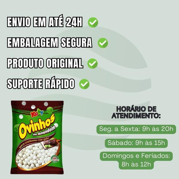 5un Ovinhos de Amendoim Sabor Costelinha com Limão 1kg Kuky Imagem de 5un Ovinhos de Amendoim Sabor Costelinha com Limão 1kg Kuky