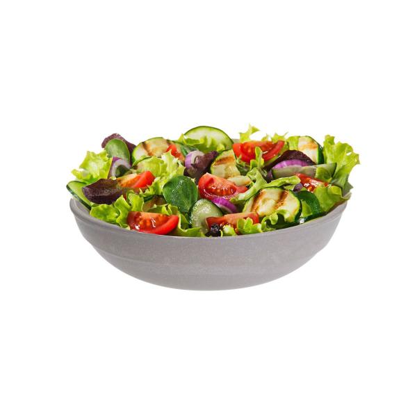 Imagem de 5un Saladeira redonda 2,4lt tigela bowl 25cm Cinza petra