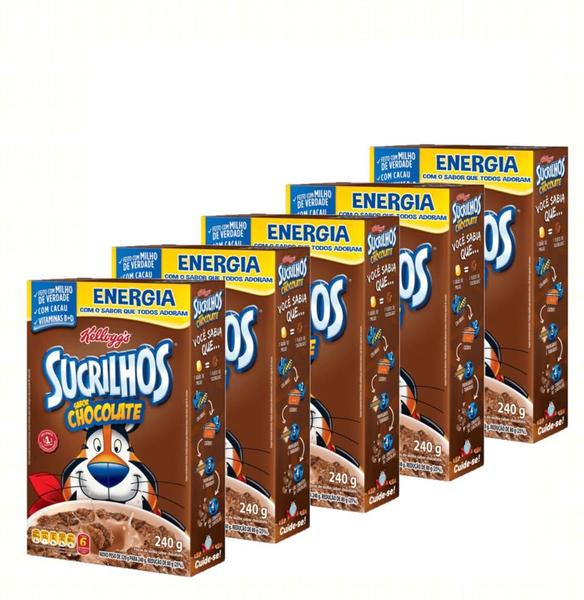 Imagem de 5un Sucrilhos Kelloggs Cereal Chocolate 240g