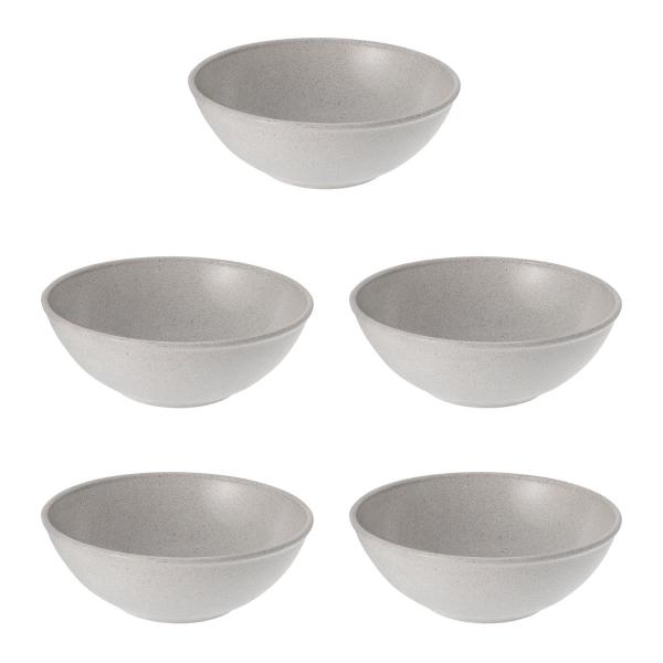 Imagem de 5un Tigela bowl 700ml salada petiscos  Cinza Petra