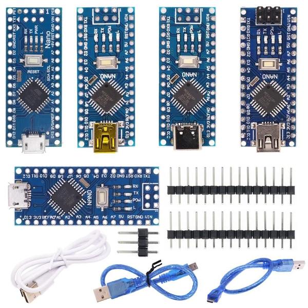 Imagem de 5V Mini Tipo-C Nano 3.0 USB V3.0 ATmega328P CH340G Placa Microcontroladora Para Módulo Arduino 16M