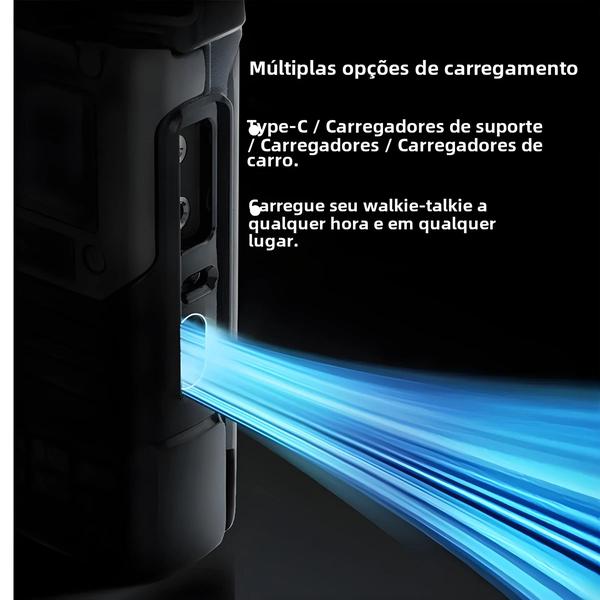 Imagem de 5W Quansheng UV-K6 Walkie Talkie Tipo C Carga UHF VHF DTMF FM Scrambler NOAA Frequência Sem Fio