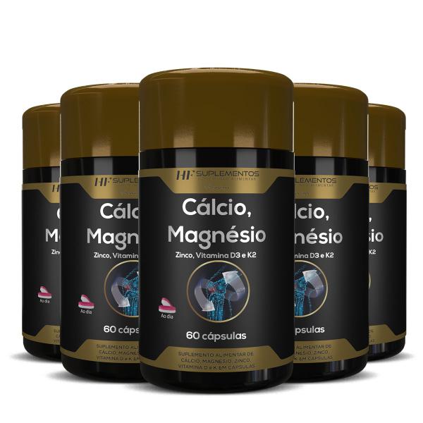 Imagem de 5x calci-pro premium 1450mg 60caps hf suplements