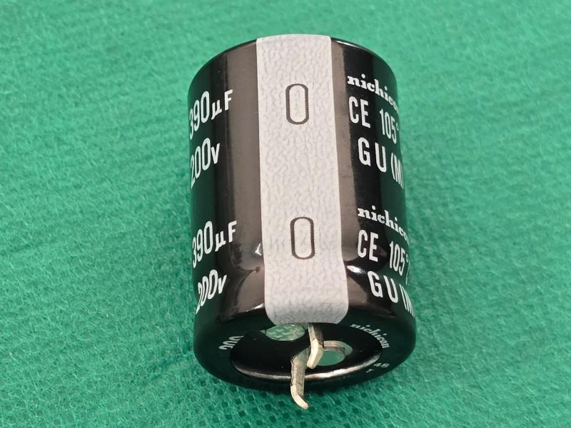 5x Capacitor Eletrolitico 390uf/200v Snap-In 105 22x30mm - Nichicon Imagem de 5x Capacitor Eletrolitico 390uf/200v Snap-In 105 22x30mm