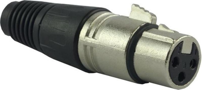 Imagem de 5X Conector Xlr Fêmea Para 3 Pinos Resistente Tipo Neutrik