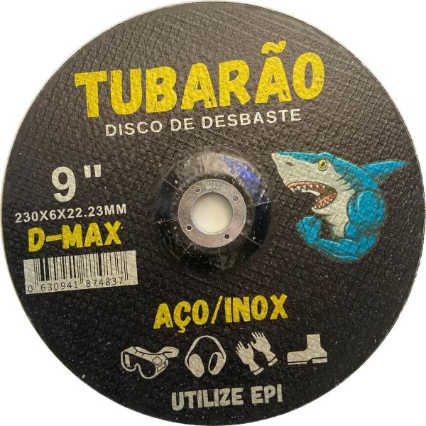 Imagem de 5x Disco De Desbaste 9'' Polegadas Metal Inox Tubarão