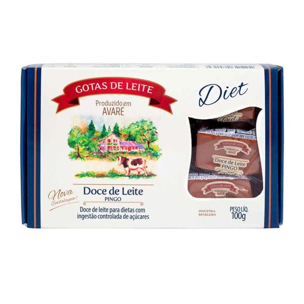 5x Doce de Leite Diet GOTAS DE LEITE Avaré 100g Imagem de 5x Doce de Leite Diet GOTAS DE LEITE Avaré 100g