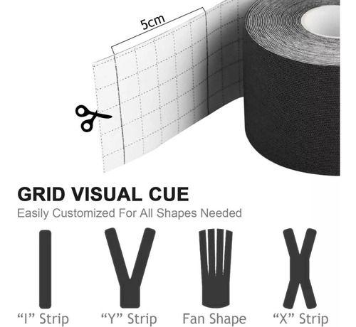 Imagem de 5x Fita Kinésio  Bandagem Auxilio Muscular Academia  Dores