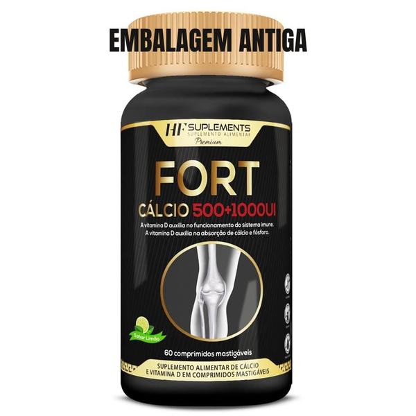 Imagem de 5x fort calcio 500+1000ui hf suplementos premium 60 comps