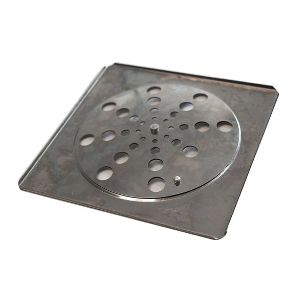 Imagem de 5x Grelhas Quadradas 15x15cm p/ Ralo Inox Anti Odor GQ1505