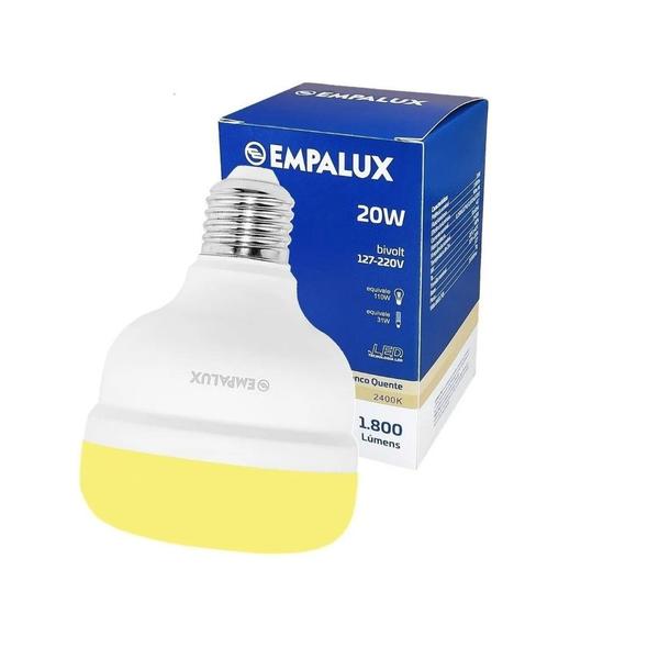 Imagem de 5X Lâmpada Bulbo Led 20W 2400K E27 Bivolt Empalux AL20622