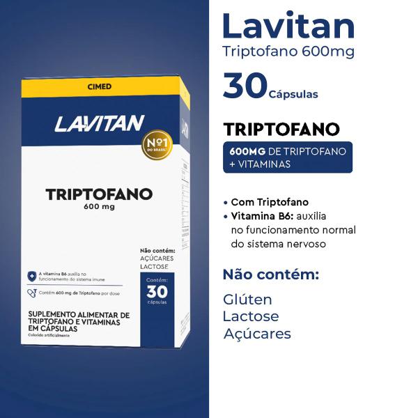 Imagem de 5x Lavitan Sonus Suplemento Alimentar de Triptofano 600mg 30caps cimed