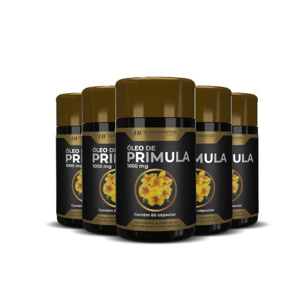 5X Óleo De Primula 1000Mg Premium 60Caps - Hf Suplementos Imagem de 5X Óleo De Primula 1000Mg Premium 60Caps