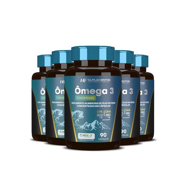 Imagem de 5X Omega 3 Concentrado 90 Caps Hf Suplementos