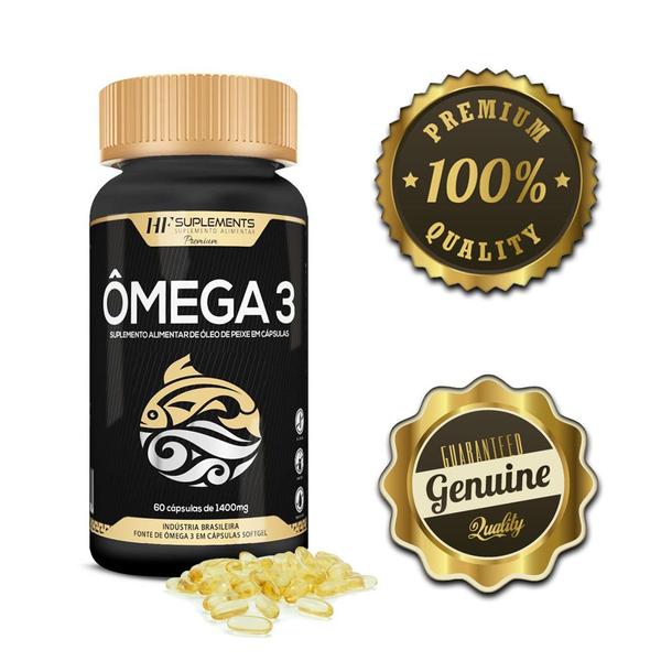 Imagem de 5x omega 3 puro 1400mg 60caps hf suplements