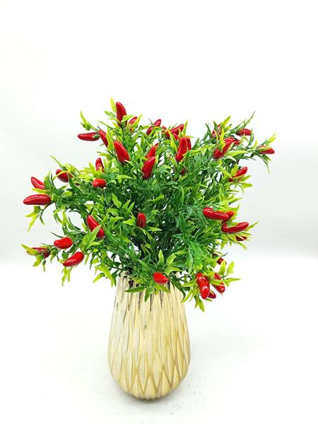 5x Pimenta Artificial Buque Com 75 Pimentas Amarela Verde - ALINEZ OUTLET Imagem de 5x Pimenta Artificial Buque Com 75 Pimentas Amarela Verde