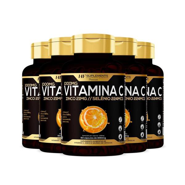 Imagem de 5X Vitamina C 60 Caps Hf Suplementos