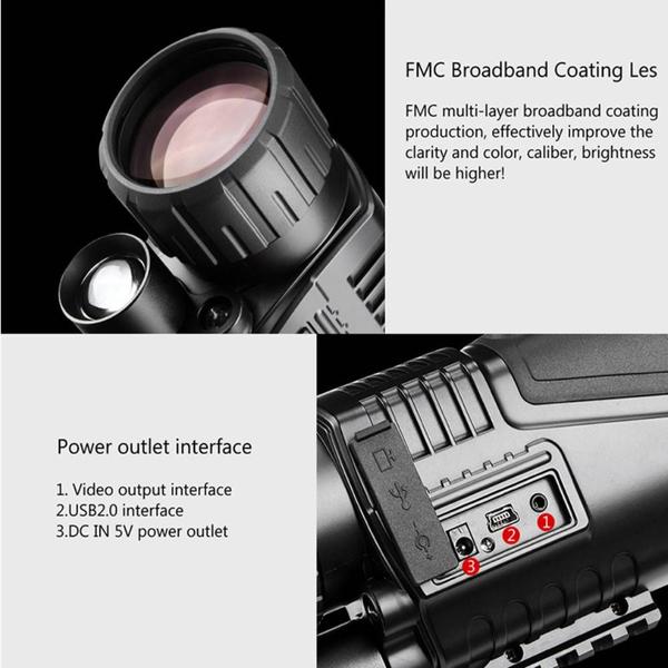 Imagem de 5x40 Monocular, Dispositivo de Visão Noturna, Observação de Pássaros,