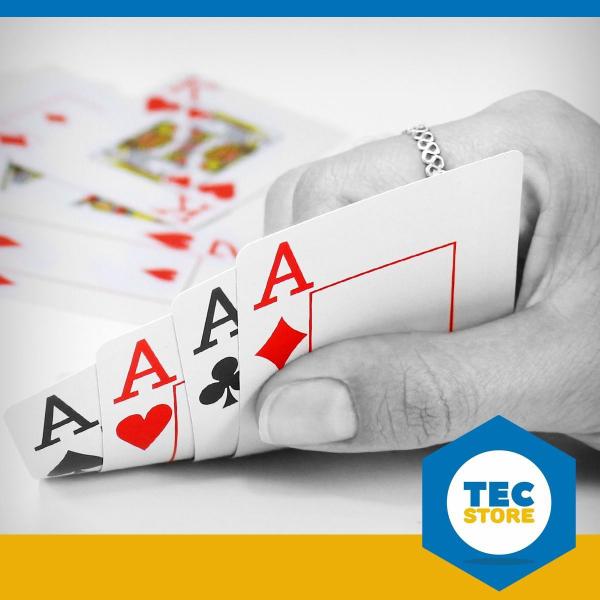 6 Baralhos Jogos de Cartas 100% Plástico c/ 108 Cartas Original - MBTech Imagem de 6 Baralhos Jogos de Cartas 100% Plástico c/ 108 Cartas Original