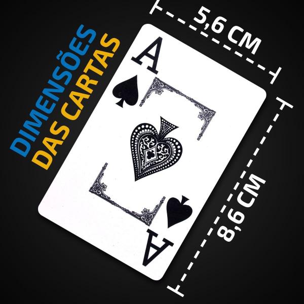 6 Baralhos Jogos de Cartas 100% Plástico c/ 108 Cartas Original - MBTech Imagem de 6 Baralhos Jogos de Cartas 100% Plástico c/ 108 Cartas Original