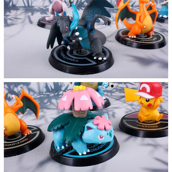 Imagem de 6 Bonecos Pokemon Pikachu Bulbasaur Action Figures Coleção