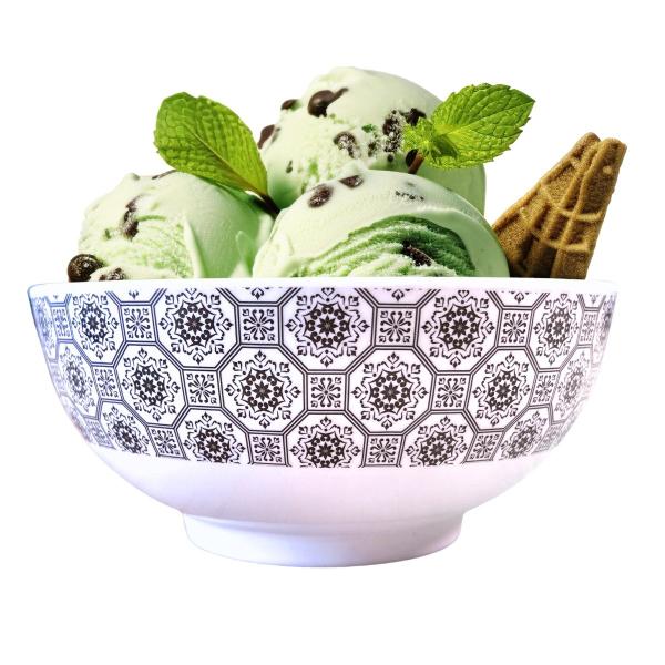 6 Bowl Tigela em Melamina Estampada Sobremesa Cozinha 500ml - Sk Imagem de 6 Bowl Tigela em Melamina Estampada Sobremesa Cozinha 500ml