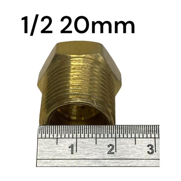 Imagem de 6 Bucha Redução Aço Metal Rosca Macho 1/2 X 3/8 Femea