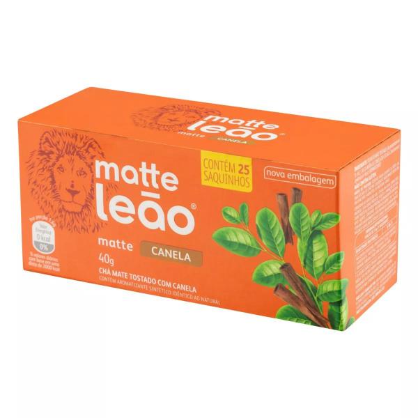 Imagem de 6 Caixas Chá Matte Leão Canela 25 Sachês 30g