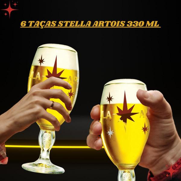 Imagem de 6 Cálices Taça Stella Artois Edição Especial Original Ambev