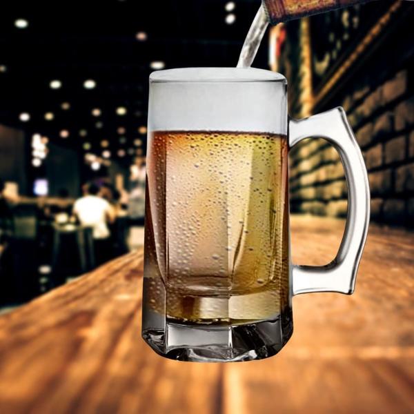 Imagem de 6 Caneca De Chopp Cerveja Vidro Grosso Sublimação