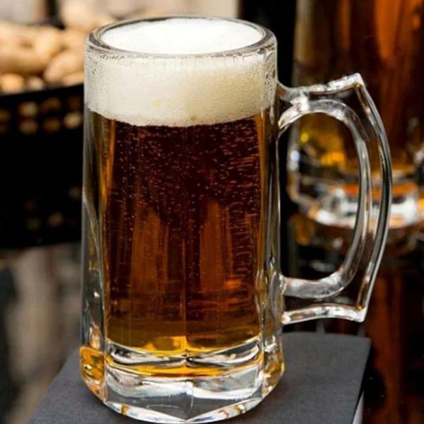 Imagem de 6 Caneca De Chopp Cerveja Vidro Grosso Sublimação