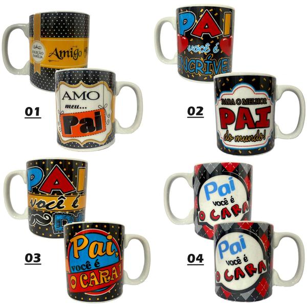 Imagem de 6 Caneca xícara Dia Dos Pais 300ml Presente café