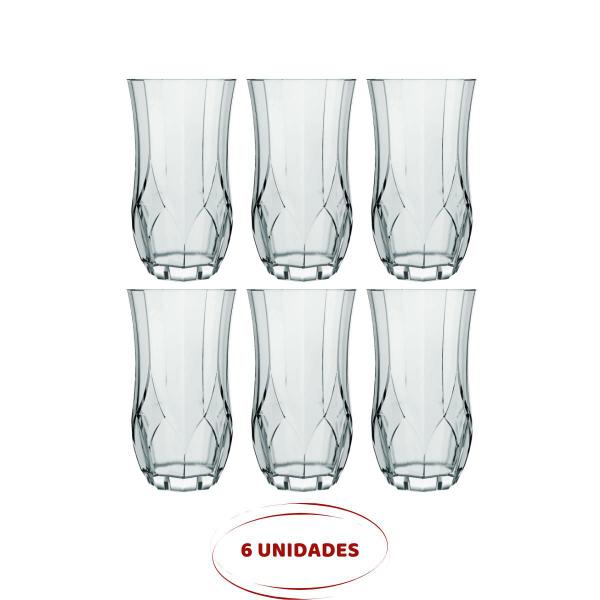 6 Copos De Vidro Ópera 360ml Transparente Água E Suco - NADIR FIGUEIREDO Imagem de 6 Copos De Vidro Ópera 360ml Transparente Água E Suco