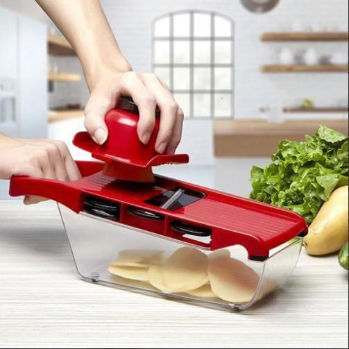 Imagem de 6 Em 1 Mandoline Slicer Nicer E Fatiador Cortador De Legumes