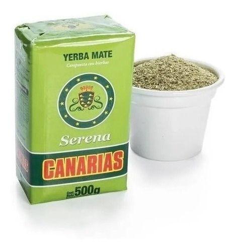 Imagem de 6 Erva Mate Chimarrão CANARIAS SERENA composta Uruguaia 1KG