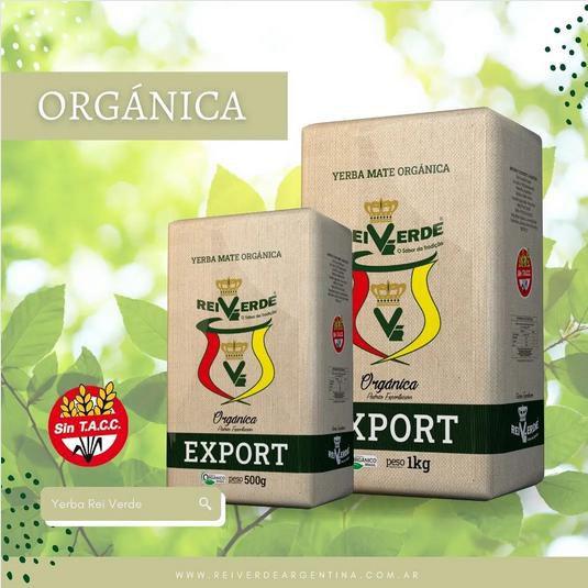 6 Erva Mate Chimarrão REI VERDE EXPORT ORGÂNICA Uruguai 500g Imagem de 6 Erva Mate Chimarrão REI VERDE EXPORT ORGÂNICA Uruguai 500g