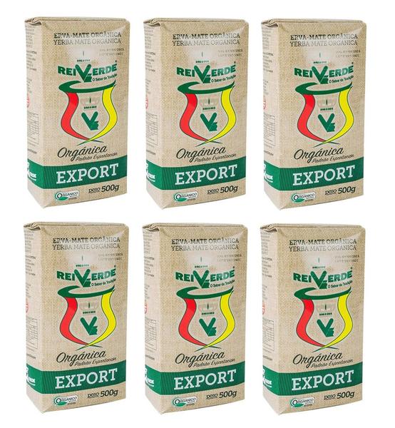 6 Erva Mate Chimarrão REI VERDE EXPORT ORGÂNICA Uruguai 500g Imagem de 6 Erva Mate Chimarrão REI VERDE EXPORT ORGÂNICA Uruguai 500g