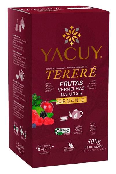 Imagem de 6 Erva Mate tereré YACUY ORGÂNICA FRUTAS VERMELHAS 500G