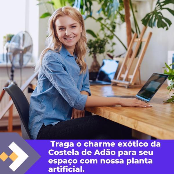 6 Folhas Costela de Adão Premium Com Haste Arranjos - Agiani Shop Imagem de 6 Folhas Costela de Adão Premium Com Haste Arranjos