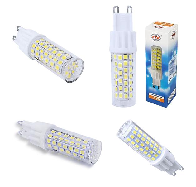 Imagem de 6 Lâmpadas LED Bipino G9 7,5W 127V ou 220V Luz Branca Fria/6000K - Lustres Arandelas Luminárias